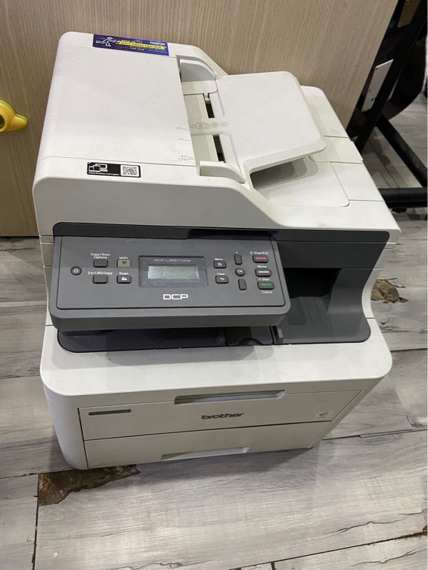 Máy in Brother DCP-L355CDW - Màu trắng - Ngoại hình: 97% - Đã thay mực đen - Kèm nguồn