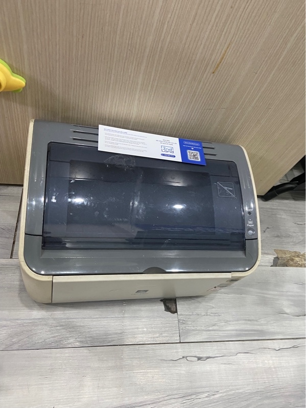 Máy in Cannon LBP2900 - Màu trắng - Ngoại hình: xấu - Nhựa ố vàng - Kèm nguồn + dây USB