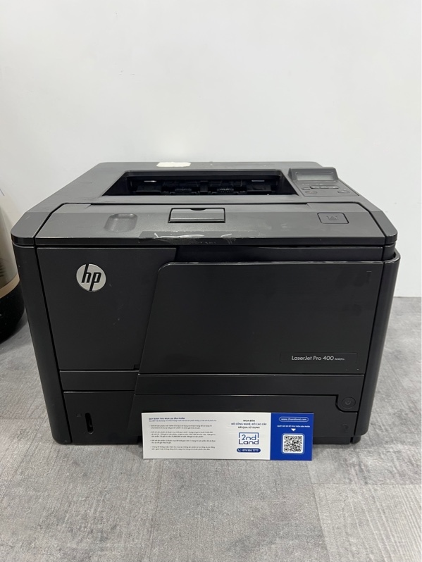 Máy in đen trắng HP LaserJet Pro 400 M401dn - Màu đen - Ngoại hình 97% - In hình bị sọc - Kèm nguồn