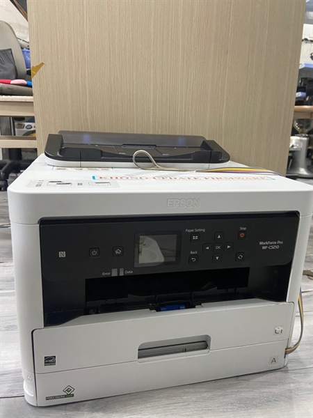 Máy in Epson WF-C5210 - Màu trắng - Ngoại hình: 97% - Body - Kèm nguồn + dây kết nối