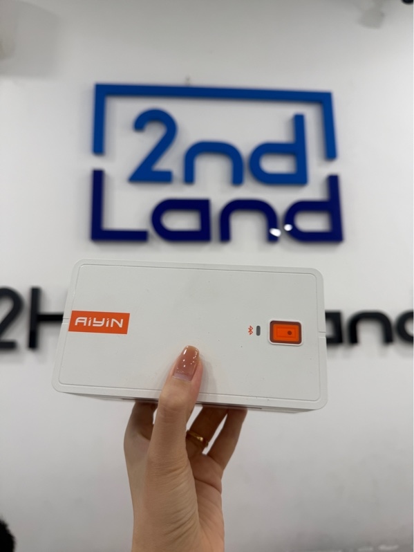 Máy in nhãn nhiệt Xiamen Aiyin Technology A70 Pro - Màu trắng - Ngoại hình 97% - FullBox , kèm giấy