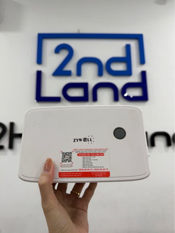 Máy in nhiệt Zywell - Model zy909 - Màu trắng - Ngoại hình 98% - Kèm nguồn , dây kết nối , khung để giấy