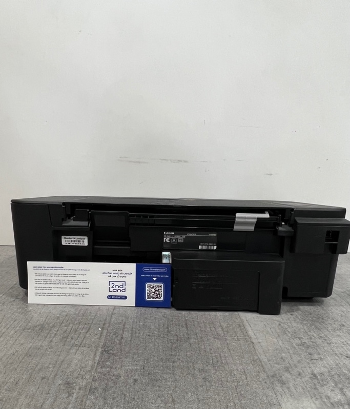 Máy in phun màu Canon PIXMA TS207 - Màu đen - Ngoại hình 97% - Máy in bị sọc, nhoè chữ/nhoè sọc đen, màu đen hơi nhạt - Kèm box + Nguồn