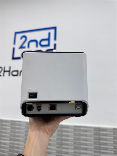 Máy in tem nhãn, mã vạch Xprinter Q3614 - Màu trắng - Ngoại hình 96% - Body, kèm nguồn 2