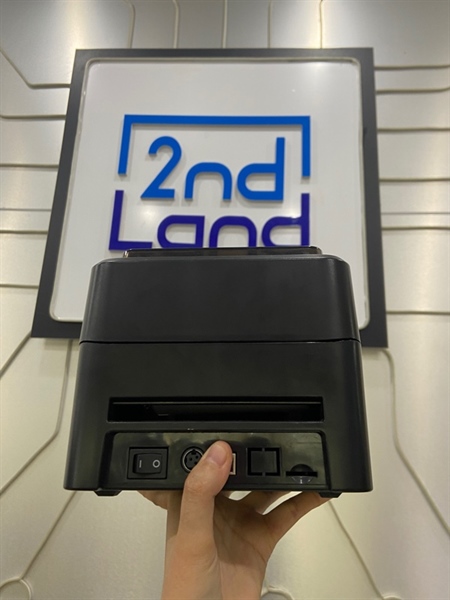 Máy in tem Xprinter XP 420B - Màu đen - Ngoại hình: 97% - Đủ dây kết nối 1