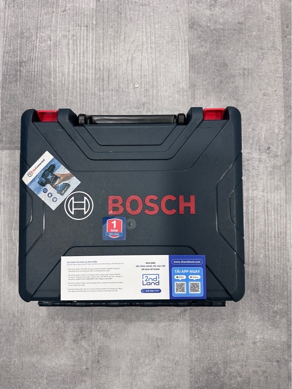 Máy Khoan Vặn Vít Pin Bosch GSR 120-LI - Màu xanh - Ngoại hình 97% - Kèm hộp đựng + 3 pin + 2 củ sạc + 1 cây kìm