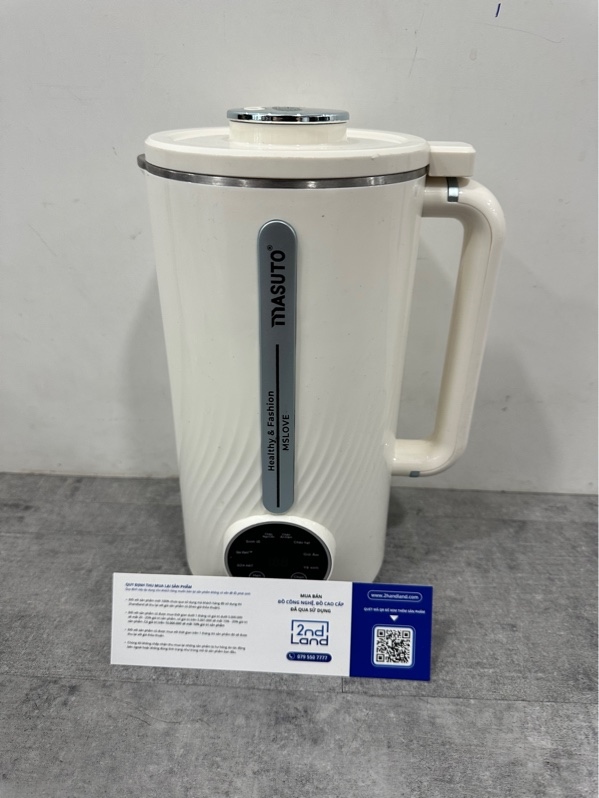 Máy làm sữa hạt Masuto MsLove - Màu trắng - Ngoại hình 97% - inox bên trong oxi hoá - Bdoy