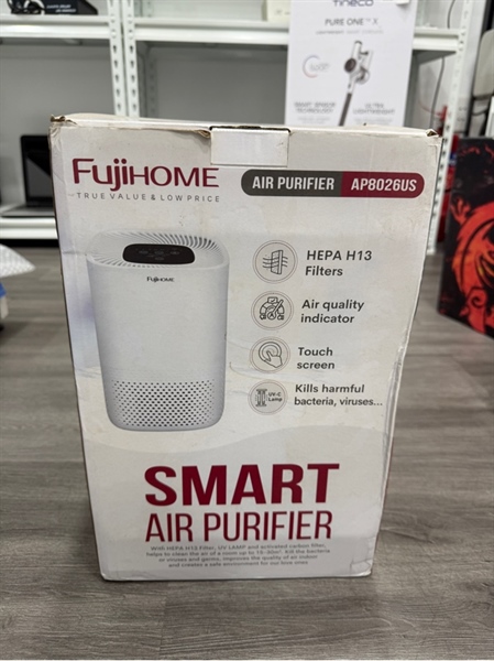 Máy lọc không khí Fujihome Air Purifier AP8026US - Màu trắng - Ngoại hình 98% - Kèm Box