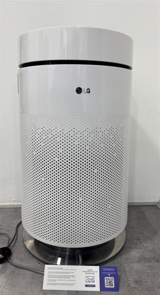 Máy lọc không khí LG Puricare 1 tầng Safe Plus AS65GDWH0 - Màu trắng - Ngoại hình 98% - Lõi lọc tình trạng còn 77% cánh rơ khi khởi động hoặc tắt - Kèm dây nguồn + Remote