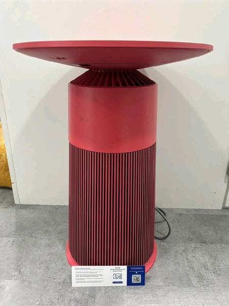 Máy lọc không khí LG Puricare Aero Furniture AS20GPWU0 - Màu đỏ - Ngoại hình 97% - Mặt bàn cháy tàn thuốc lá nhẹ - Body 2