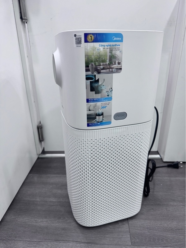 Máy lọc không khí Midea - model KJ400GVN - Màu trắng - Ngoại hình 99% - Fullbox new