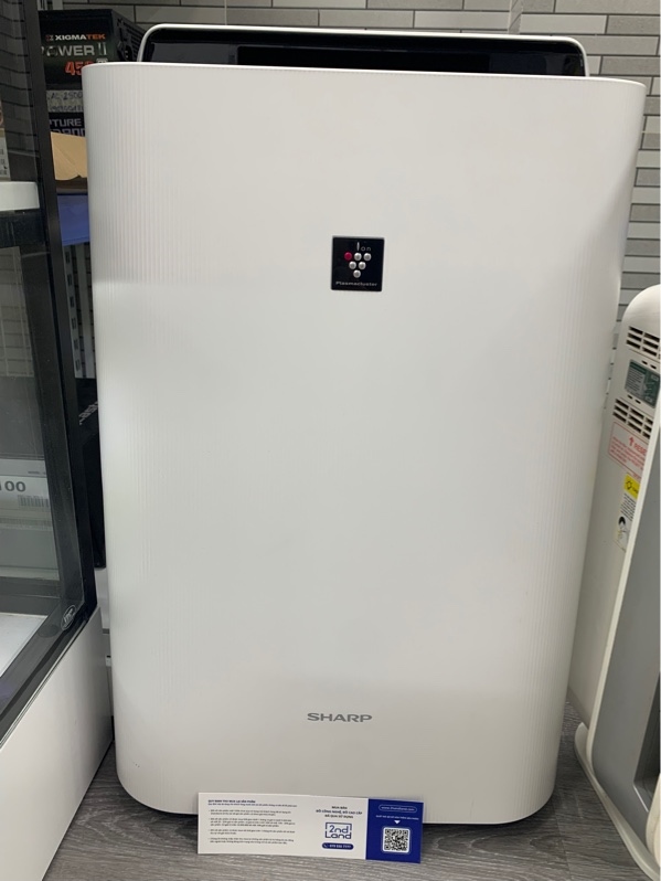 Máy lọc không khí Sharp KC-J50-W - Màu trắng - Ngoại hình: 98% - Lọc dơ nhẹ, tiếng trung - Body
