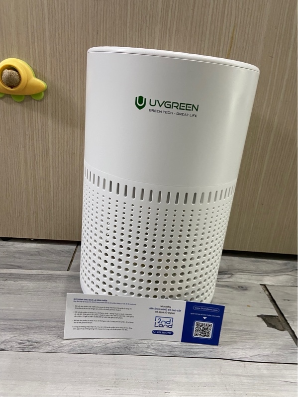 Máy lọc không khí Uvgreen KA150-S - Màu trắng - Ngoại hình: 97% - Kèm Box + sạc + lọc mới chưa sử dụng