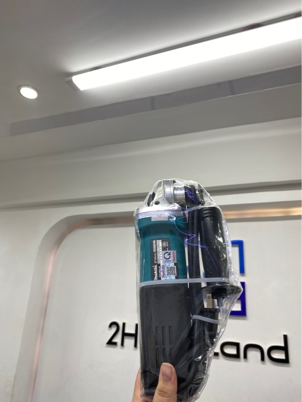 Máy mài góc cầm tay Makita 9556HN - rep 1:1 - Màu xanh - Ngoại hình 98% - Body