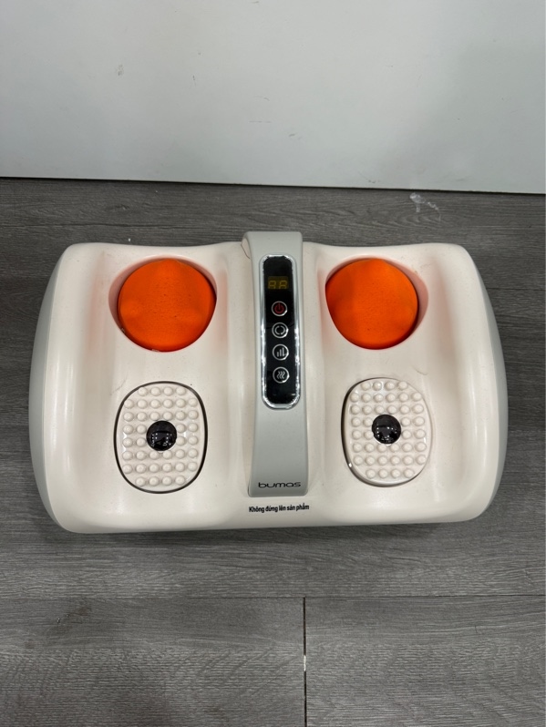Máy massage chân Bumas M15 - Màu kem - Ngoại hình 97.5% - Kèm nguồn