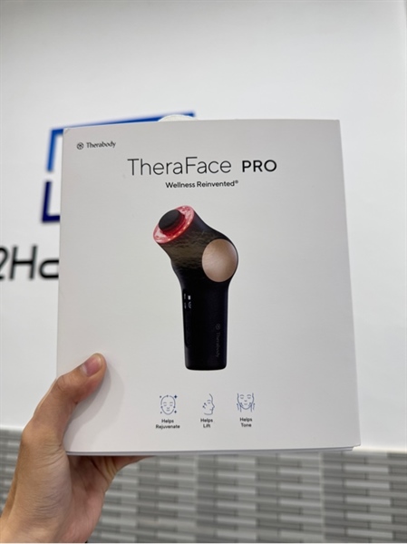 Máy massage mặt Theraface Pro - Màu đen - Ngoại hình 98% - Fullbox