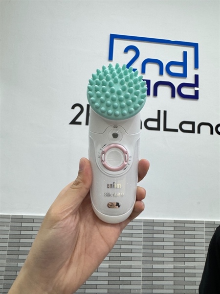 Máy nhổ lông Braun Slik Epil 9 - Màu trắng - Ngoại hình: 98% - Full phụ kiện