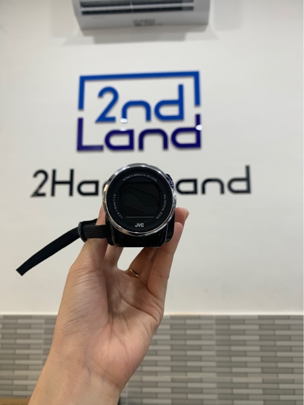 Máy quay phim JVC GZ-E200BU - FHD - Màu đen - Ngoại hình: 97% - Màn ám vàng - Kèm sạc