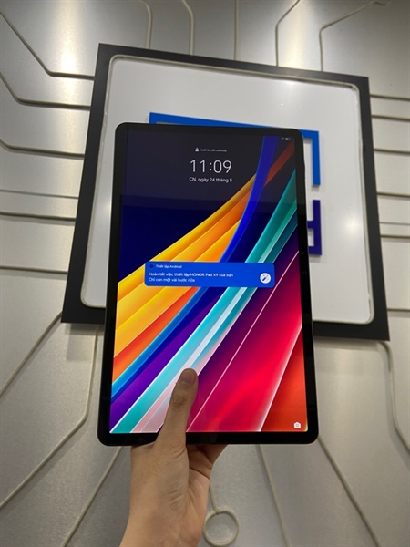 Máy tính bảng Honor iPad X9 - ELN-W09 - Snapdragon 685 4G Mobile Fbatform - Ram 4/128GB 11.5 inch - Bản Wifi - Màu đen - Ngoại hình: 97% - màn ám xanh đen trong - Body 2