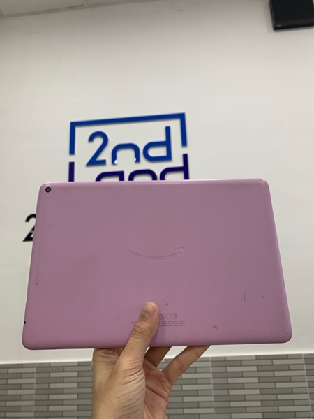 Máy tính bảng Kindle fire HD 10 gen 11 - Ram 3GB/32GB - Màu hồng - Ngoại hình: 97% - 1 đốm phản quang, màn xước - Body