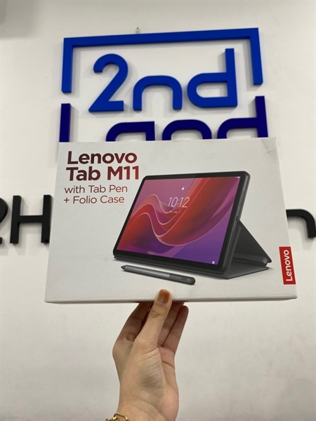 Máy tính bảng Lenovo Tab M11 - Mediatek Helio G88 - 4/128GB - Wifi - Màu xám - Ngoại hình 98% - Vàng viền nhẹ - Kèm Box , sạc , 1 bút - Còn BH TGDD đến 03/2026