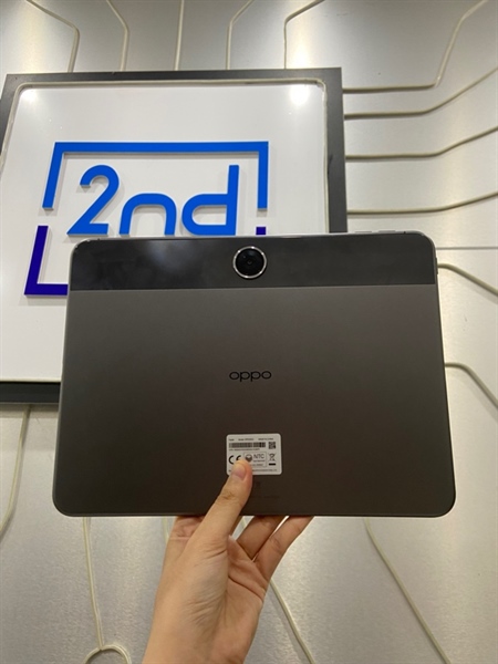 Máy tính bảng Oppo Pad Neo 4G - 128GB - Ram 8GB - Màu xám - Ngoại hình: 98% - Màn ám viền vàng nhẹ - Body