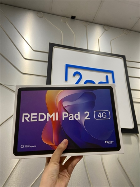 Máy tính bảng Redmi Pad 2 4G - Ram 4GB 128GB - Màu đen - Ngoại hình: 98.5% - FullBox 3