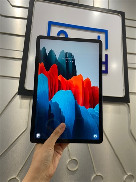 Máy tính bảng Samsing Tab S7 - Ram 6/128GB - Bản Wifi - Màu xanh - Ngoại hình: 97% - Xước mặt lưng + cấn sườn , màn ám viền - Body 2