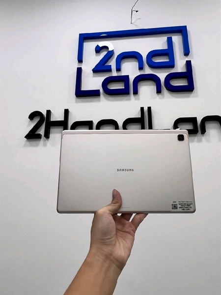 Máy tính bảng Samsung Galaxy Tab A7 - 3/64GB - Bản 4G - Pin ổn - Màu vàng hồng - Ngoại hình 97% - màn ám cháy màn - Kèm thẻ nhớ 32GB