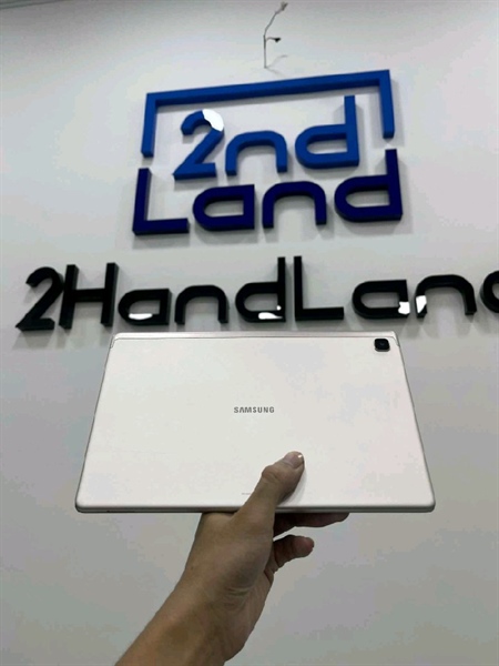 Máy tính bảng Samsung Galaxy Tab A7 - Bản 4G - Pin 96% - Màu hồng - Ngoại hình 97.5% - Màn ám phản quang - Body