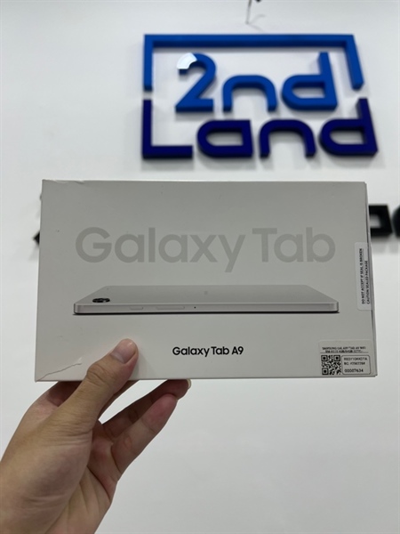Máy tính bảng Samsung Galaxy Tab A9 - Ram 4/64GB - Bản Wi-Fi - Pin 97% - Ngoại hình 98% - Màu bạc - FullBox