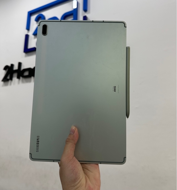 Máy tính bảng Samsung Galaxy Tab S7 FE - Model: SM-T735 - Quốc tế - Bản LTE - Ram 4/64GB - Màu xanh lá - Ngoại hình 97% - Màn ép kính, S pen viết chập chờn, cam trước bụi trong - Kèm Spen