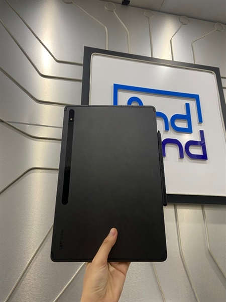 Máy tính bảng Samsung Galaxy Tab S8+ - 5G - Android 14 - 8/128GB - Snapdragon 8 Gen 1 - Pin tốt - Màu đen - Ngoại hình: 97.5% - Body - Kèm bút