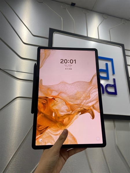 Máy tính bảng Samsung Galaxy Tab S8+ - 5G - Android 14 - 8/128GB - Snapdragon 8 Gen 1 - Pin tốt - Màu đen - Ngoại hình: 97.5% - Body - Kèm bút 2