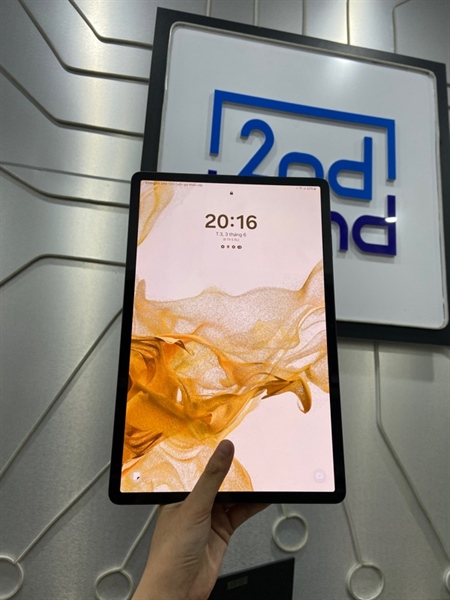 Máy tính bảng Samsung Galaxy Tab S8+ - 5G - Ram 8/128GB - Màu đen - Ngoại hình: 98% - Xước mặt lưng 3 đường + cam trước 13 đốm tím - Body - Kèm bao da + bút 2