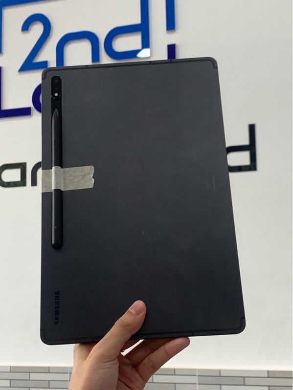 Máy tính bảng Samsung Galaxy Tab S8+ 5G - Snapdragon 8 Gen 1 - RAM 8GB/128GB - Màu xám - Ngoại hình: 97% - Trầy body, xước màn hình - Kèm bút