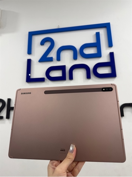 Máy tính bảng Samsung Tab S7plus - Máy quốc tế - Bản 4G - 6/128GB - Màu hồng - Ngoại hình 97% - Màn nứt kính , sườn cong nhẹ, viền trầy - Kèm Box , bút spen xước nhẹ 1