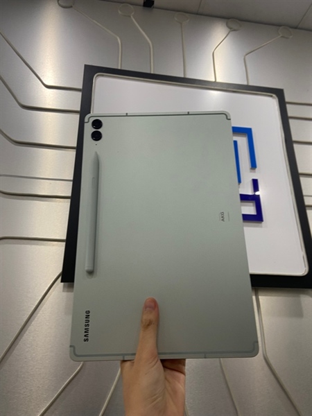 Máy tính bảng Samsung tab S9 FE Plus - Ram 8/128GB - Wifi - Màu xanh - Ngoại hình: 98% - Body - Kèm bút