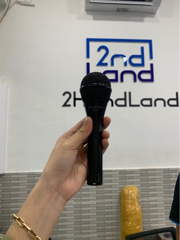 Mic Audix OM3 - Màu đen - Ngoại hình: 98% - Kèm dây
