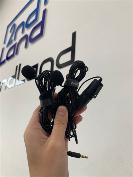 Mic Boya by-MM1 - 2 mic - Màu đen - Ngoại hình: 98% - Body