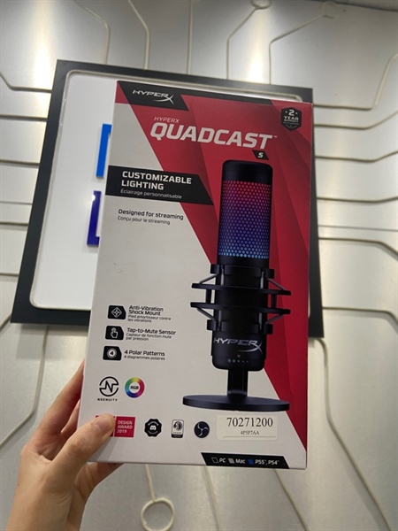 Mic Hyper X Quadcast S - Màu đen - Ngoại hình: 98% - FullBox 2