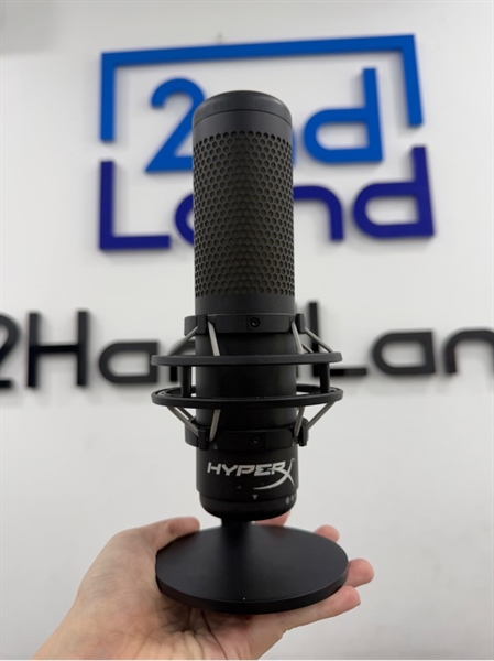 Mic HyperX quadcast TM S - Màu đen - Ngoại hình 97% - Phần trên nứt nhẹ - Box , dây kết nối , thiếu mount adapter 1