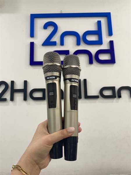 Mic karaoke Acnos Mi30S 2 mic - Màu đen - Ngoại hình 98% - FullBox 2