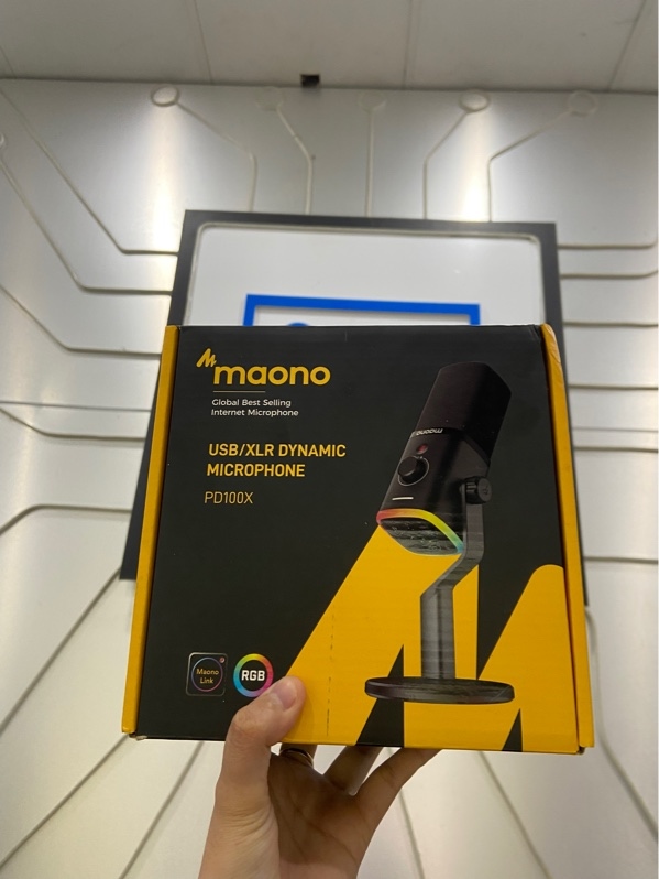 Mic Maono PD100X - Led RGB - Màu đen - Ngoại hình: 97% - Kèm Box + ARM HyperWork MA02