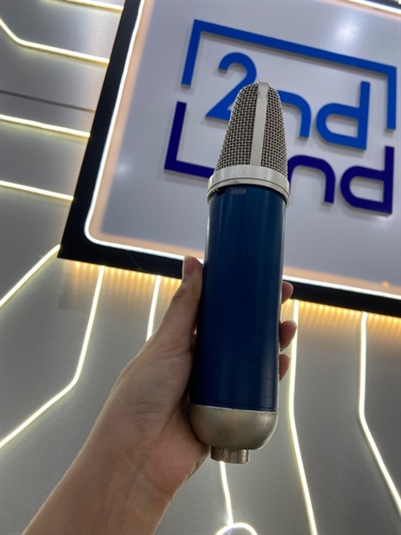 Mic MXL 5000 - Màu xanh - Ngoại hình: 96% - Trầy xước thân - Body - Kèm dây kết nối + giá đỡ 2