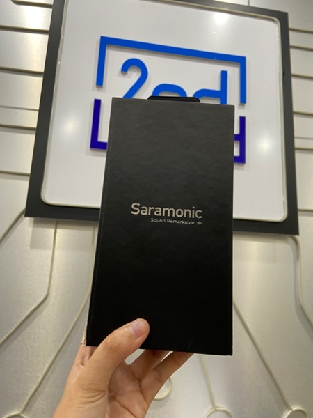 Mic Saramonic Blink 500B4 - Màu đen - Ngoại hình: 98% - Kèm Box + 1 sạc + 2 mic + 1 thu lightning 3