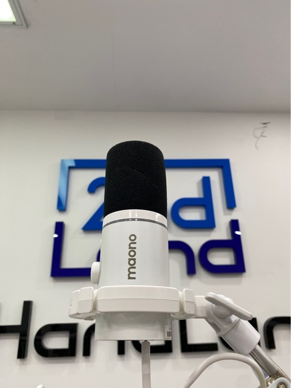 Micro động USB/XLR Maono PD200X - Màu trắng - Ngoại hình: 97% - Ố vàng - Kèm dây