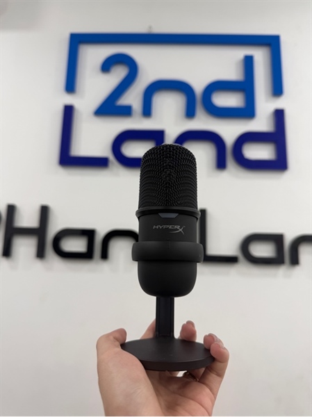 Micro Hyper X Solocast - Màu đen - Ngoại hình 98% - Kèm Box , không dây kết nối 1
