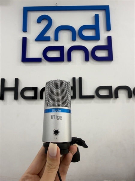 Micro IK Irigmic Studio - Màu bạc - Ngoại hình 97% - Mic trầy cấn - Kèm Box , dây kết nối 1