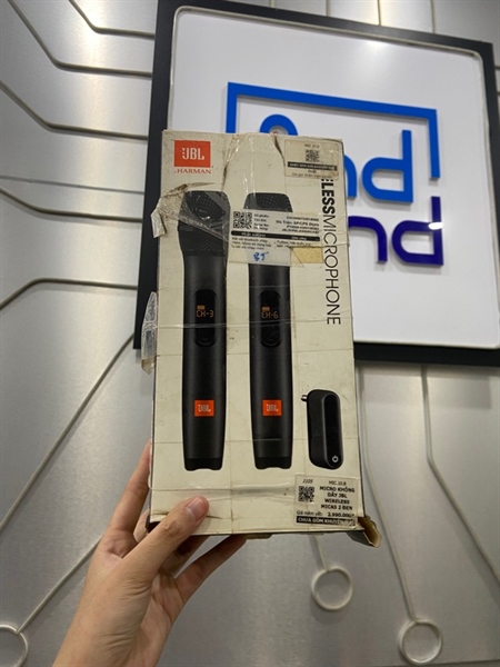 Micro JBL Micas 2 - Màu đen - Ngoại hình: 98% - Kèm Box + 2 mic + 1 cục thu 3
